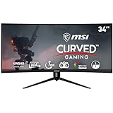 MSI Optix MAG342CQR 1500R Curvature 21:9 Aspect Ratio Narrow Bezel 1ms 3440...