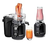 Hamilton Beach Juice & Blend 2-in-1 Juicer Machine and 20 oz. Blender, Big...