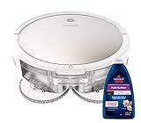Bissell SpinWave Pet Robot, 2-in-1 Wet Mop and Dry Robot Vacuum, Rotating...