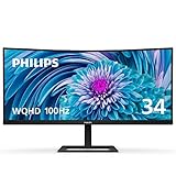 PHILIPS 346E2CUAE 34' Curved Frameless, UltraWide QHD 3440x1440,100Hz, 121%...