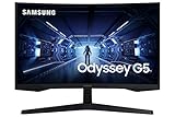 Samsung Odyssey G5 Series 27-Inch WQHD (2560x1440) Gaming Monitor, 144Hz,...