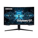 SAMSUNG 32” Odyssey G7 Series WQHD (2560x1440) Curved Gaming Monitor,...