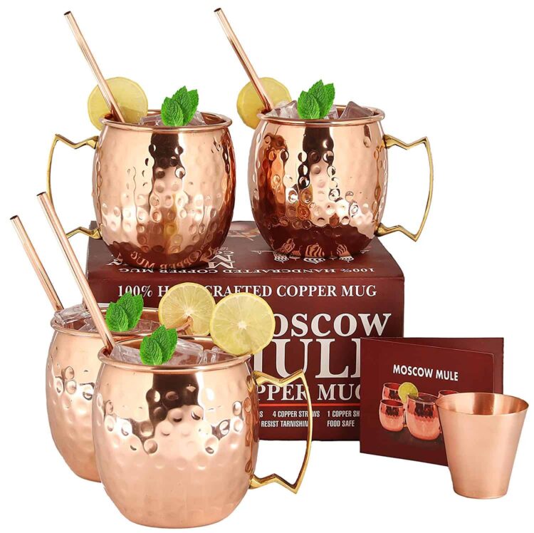 Moscow Mule Copper Mugs Set