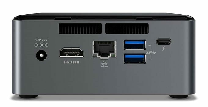 Intel NUC7i7BNH ports