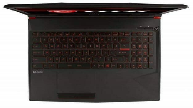 MSI GL63 8RD-221 keyboard and touchpad