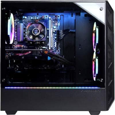 CYBERPOWER PC Gamer Master GMA8980CPG glass pnael