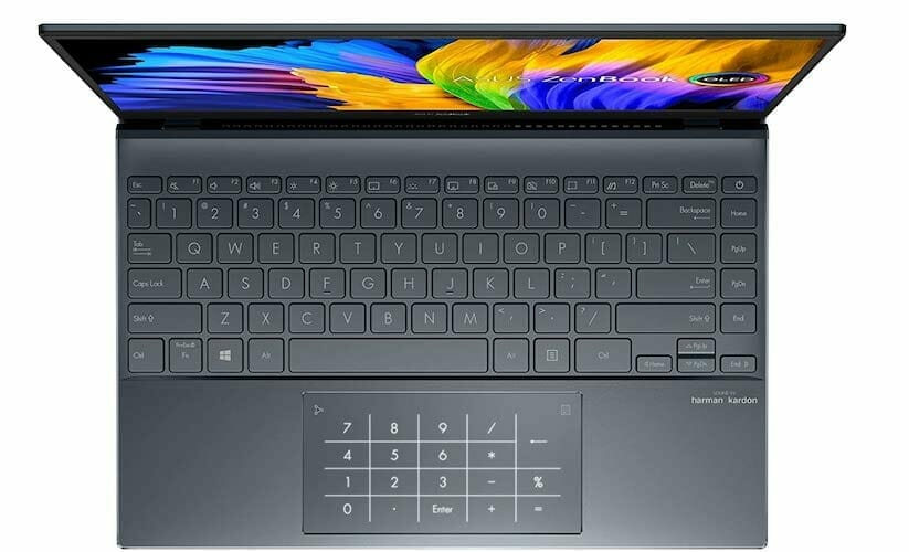 Asus ZenBook 13 UX325EA-XS74 keyboard