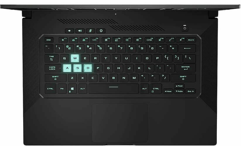 ASUS TUF Dash 15 keyboard