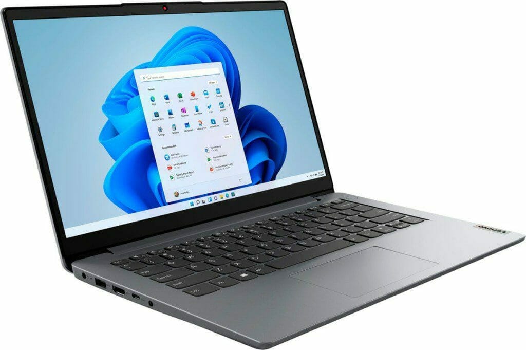 Lenovo IdeaPad 1i Review screen