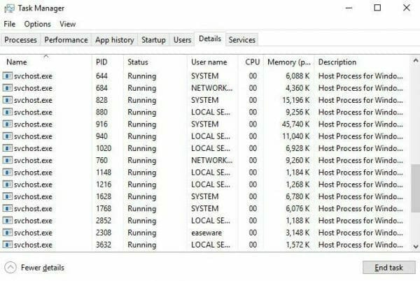 svchost.exe files