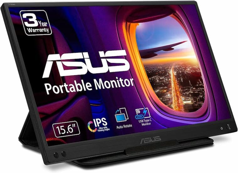 Asus ZenScreen MB166C Review front