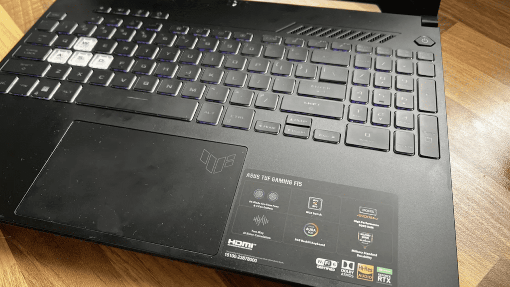 Asus TUF F15 FX506HF keyboard copy