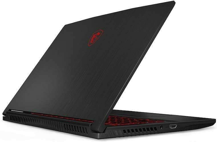 MSI GF65 Thin 10UE 014UK lid