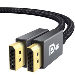 Ivanky 6ft Braided DisplayPort 1.2 Cable copy